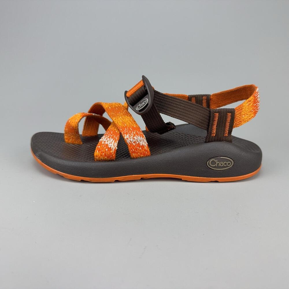 Chaco Strappy Sandals Womens Size 7 Orange Brown Adjustable Sport Hiking J105076
